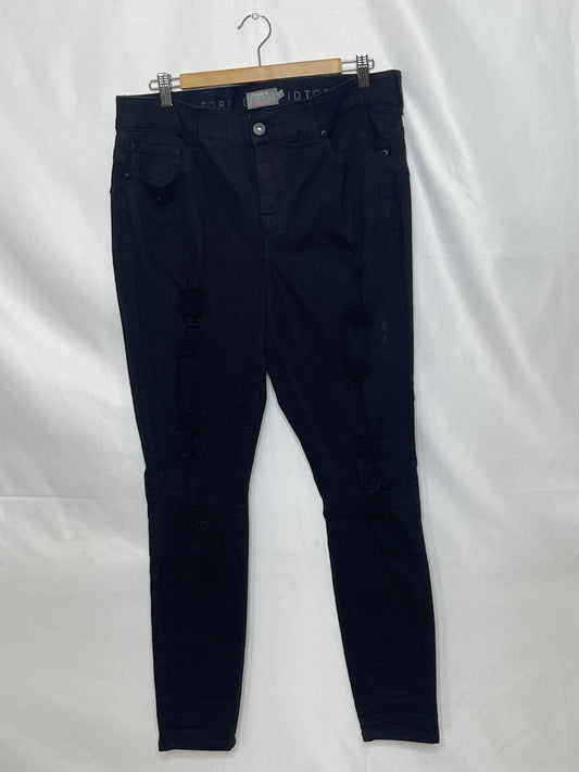 Torrid Black "High-Waisted"   Skinny Jeans