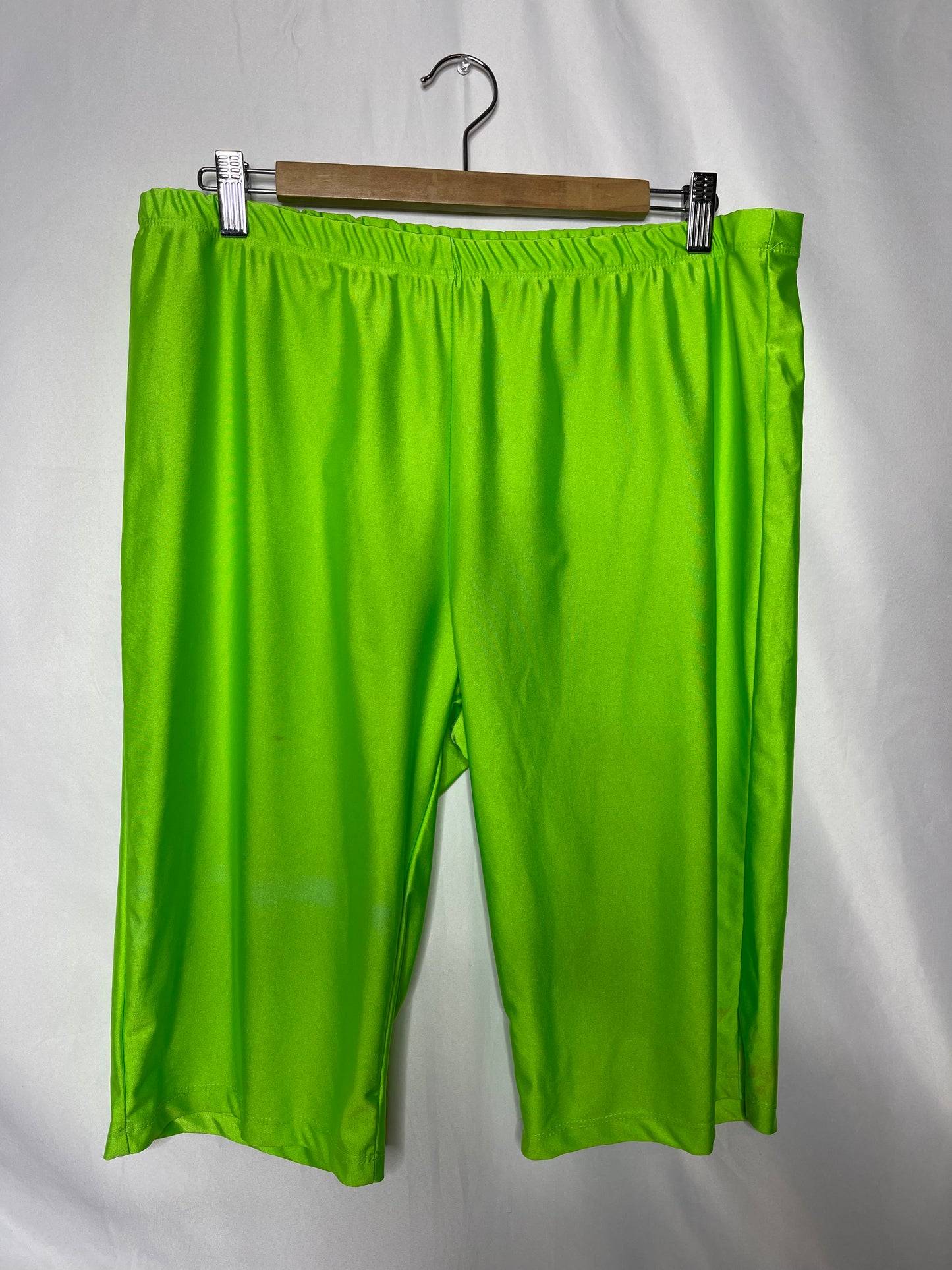3xl Electric neon green biker shorts