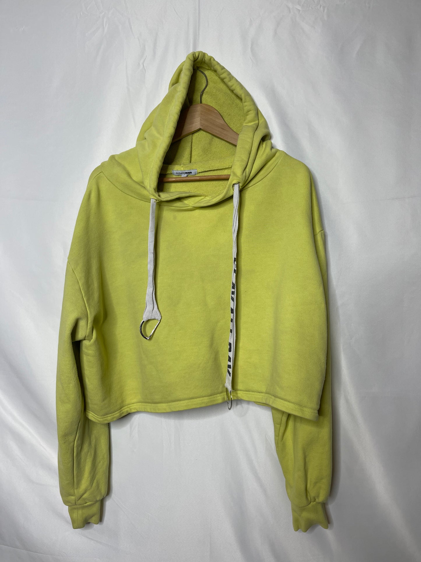 2x neon green top hoodie
