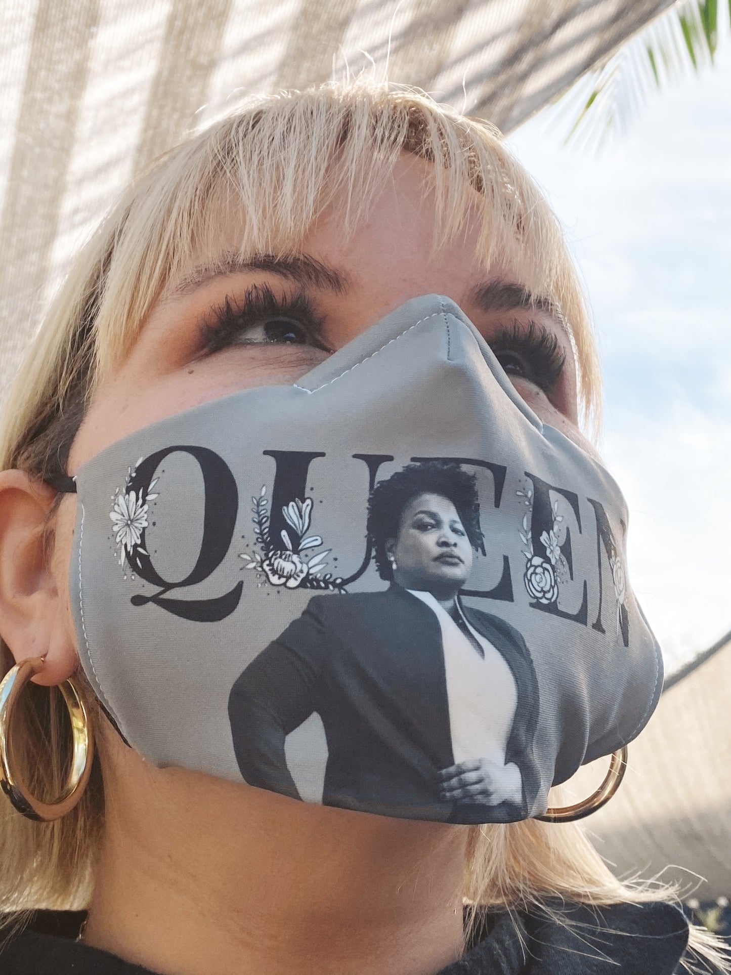 Stacey Abrams Queen Face Mask
