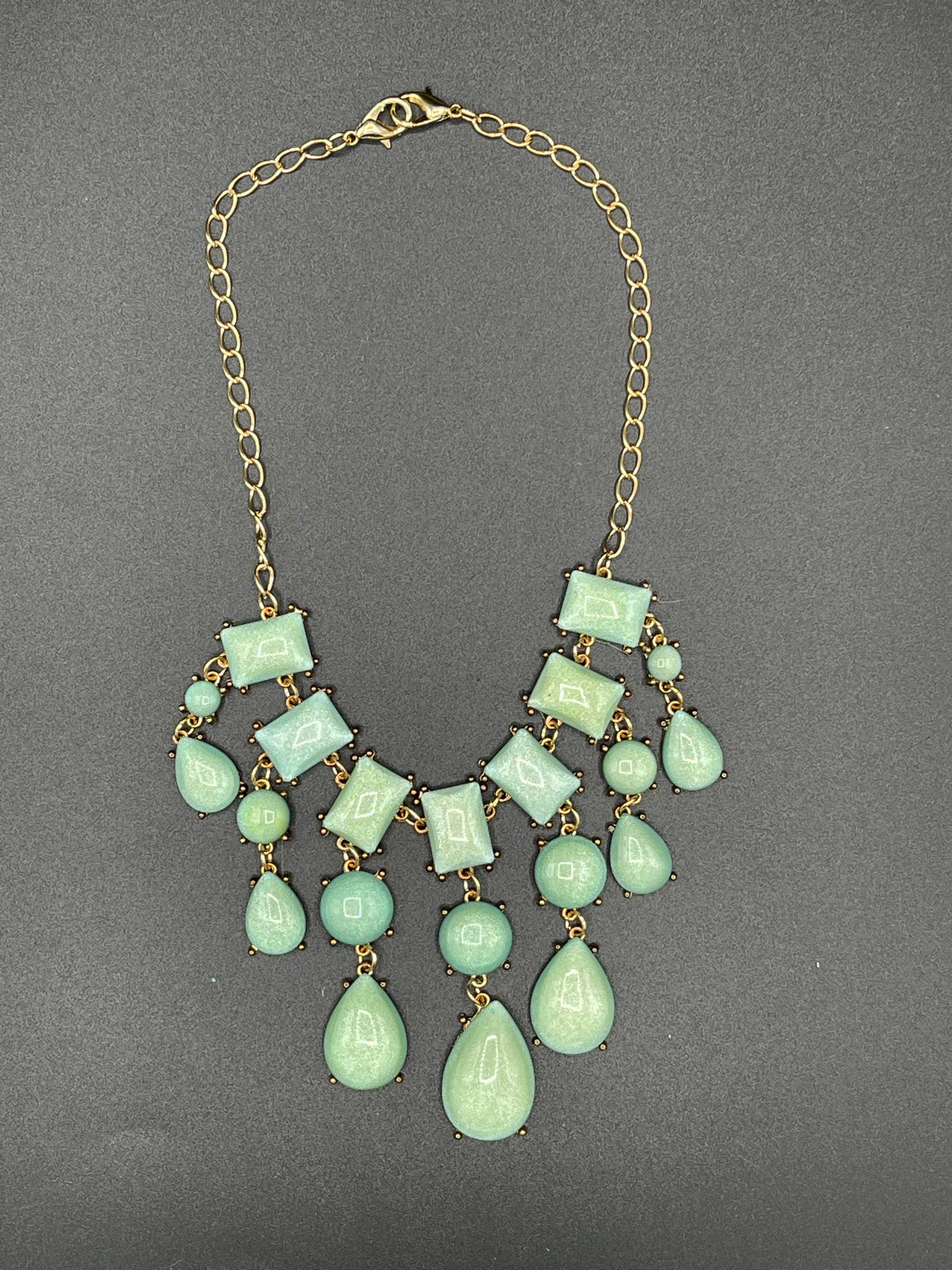 "Chicklets and Dew Drops" Necklace
