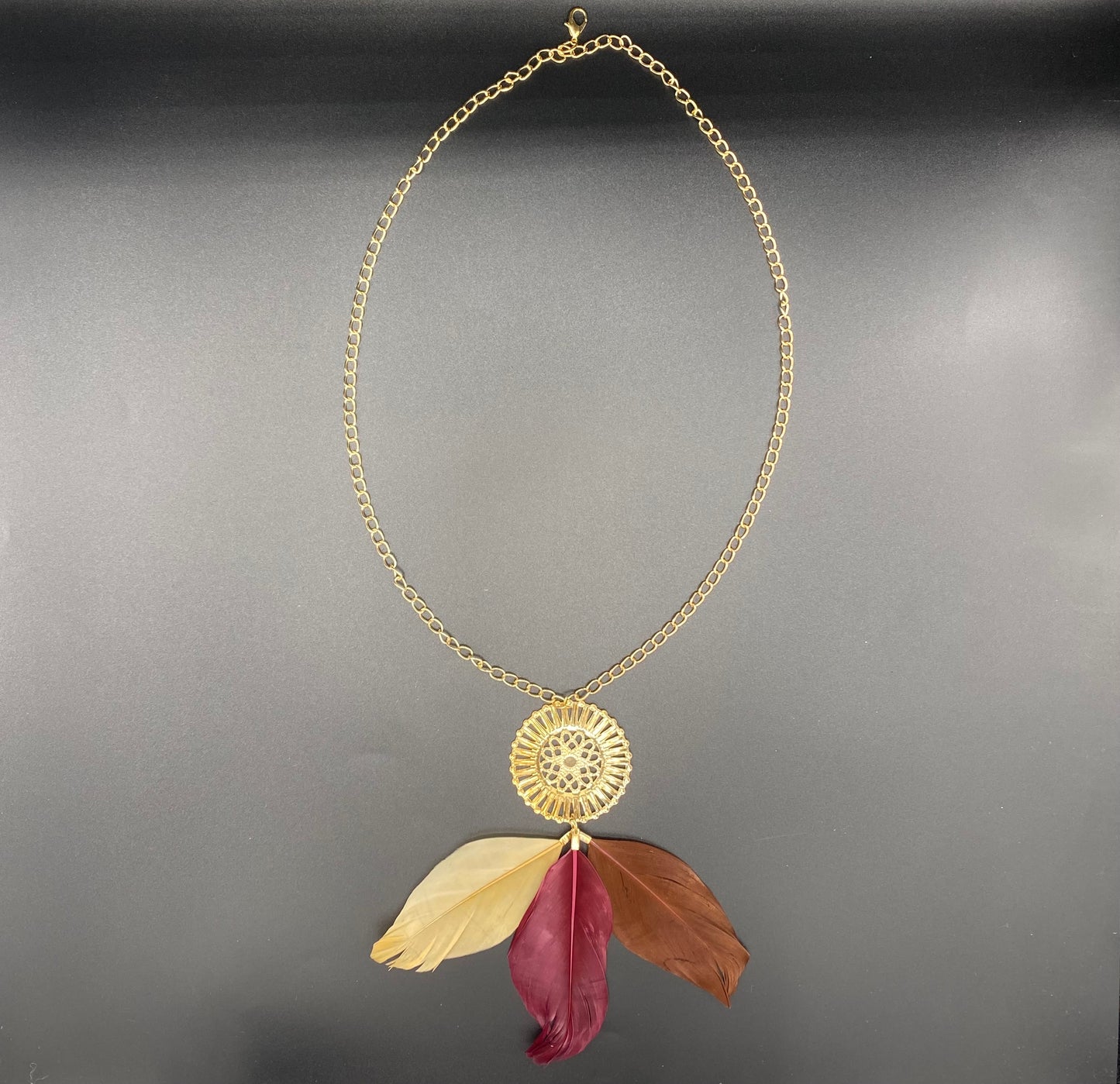 "Feathers in Trinity" Necklace