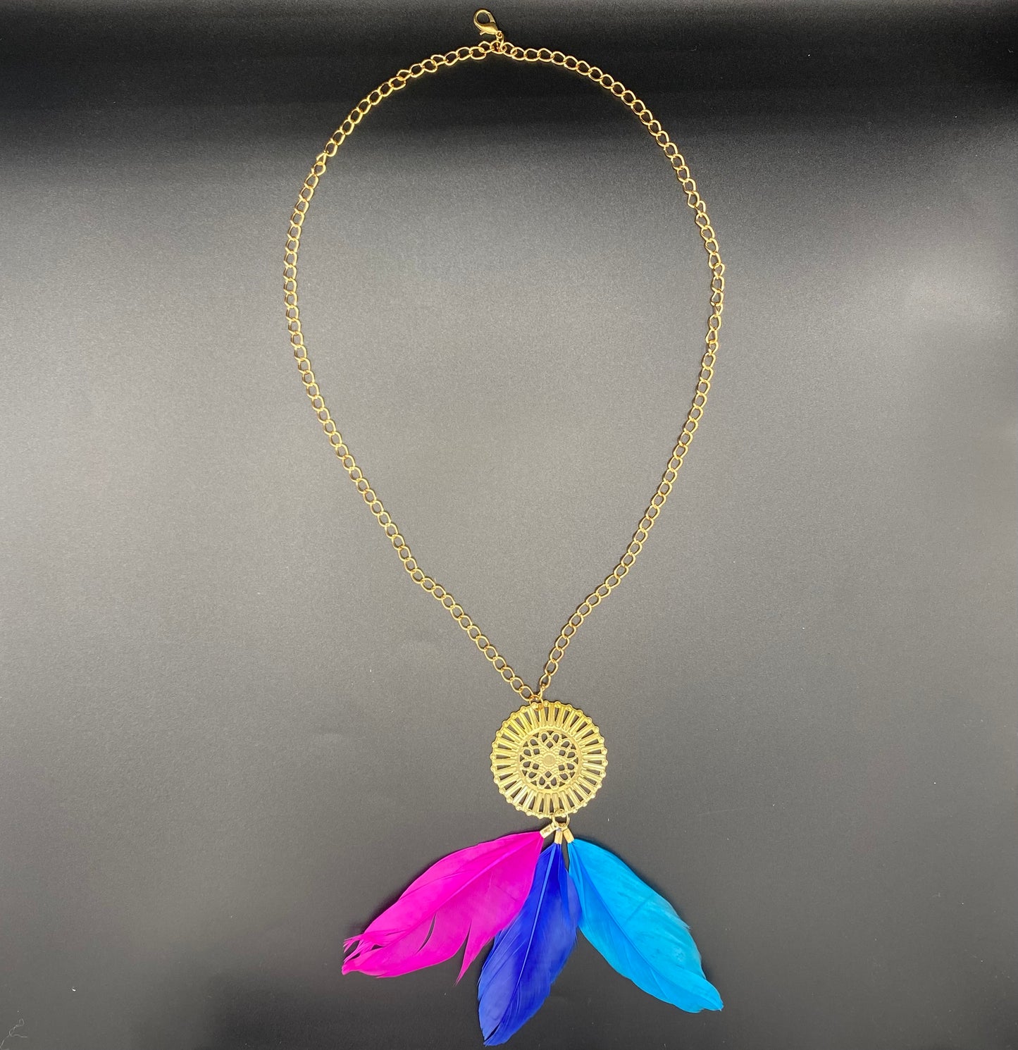 "Feathers in Trinity" Necklace