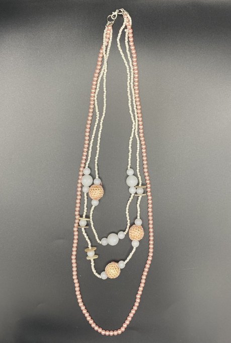 "Simply Pink and White" Necklace
