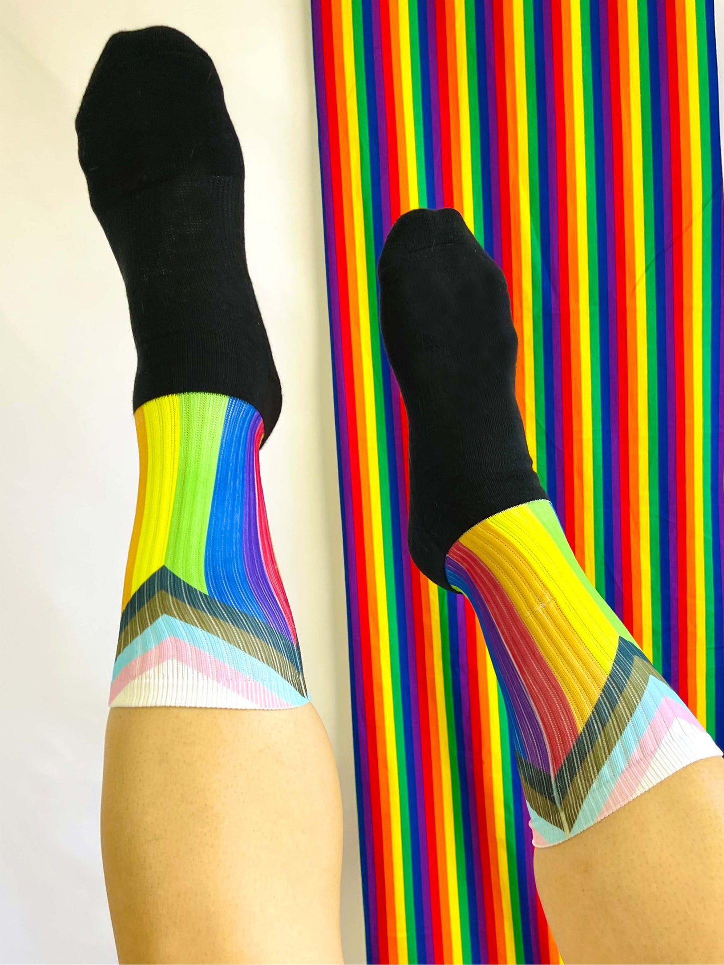 Progress Pride Flag Socks